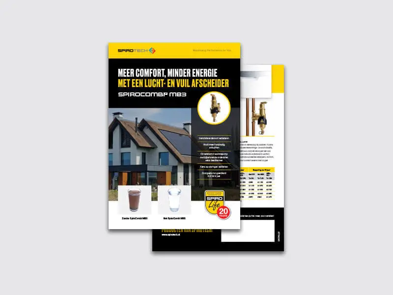 Ontvang nu Spirotech flyers/brochures met je eigen logo