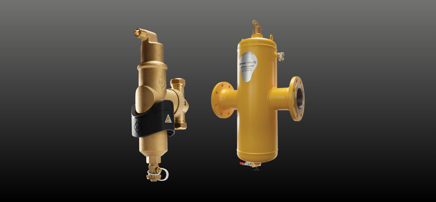 SpiroCombi lucht- en vuiafscheiders